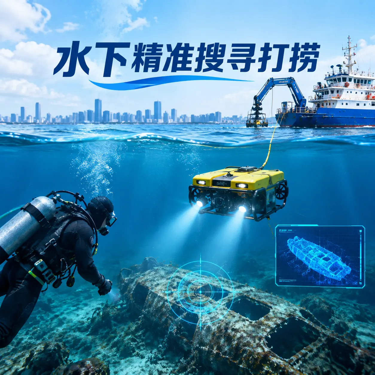泊头水下精准搜寻打捞